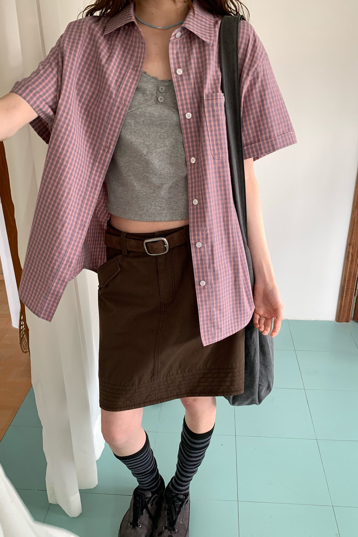 RAINY定番シンプル100均チェックシャツ26SA43731Q