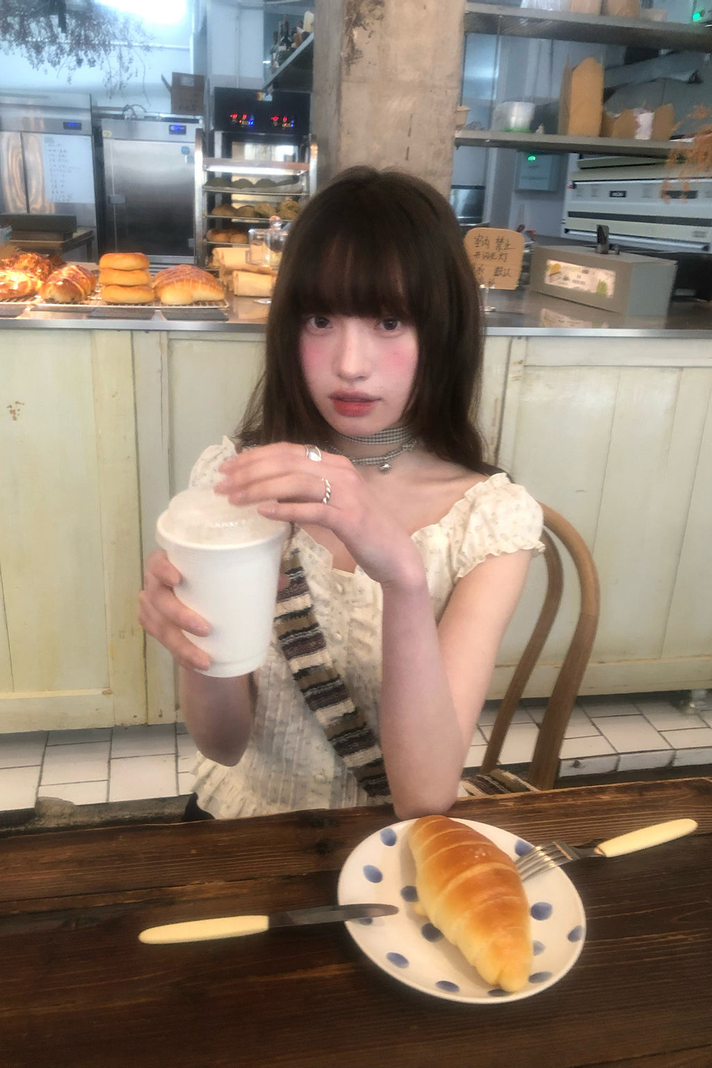 RAINYスウィートフィット少女感木耳もとブラウス26SA33685X