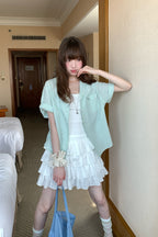 RAINY夏のフレッシュでラフなキューバネックシャツ26SA43693J