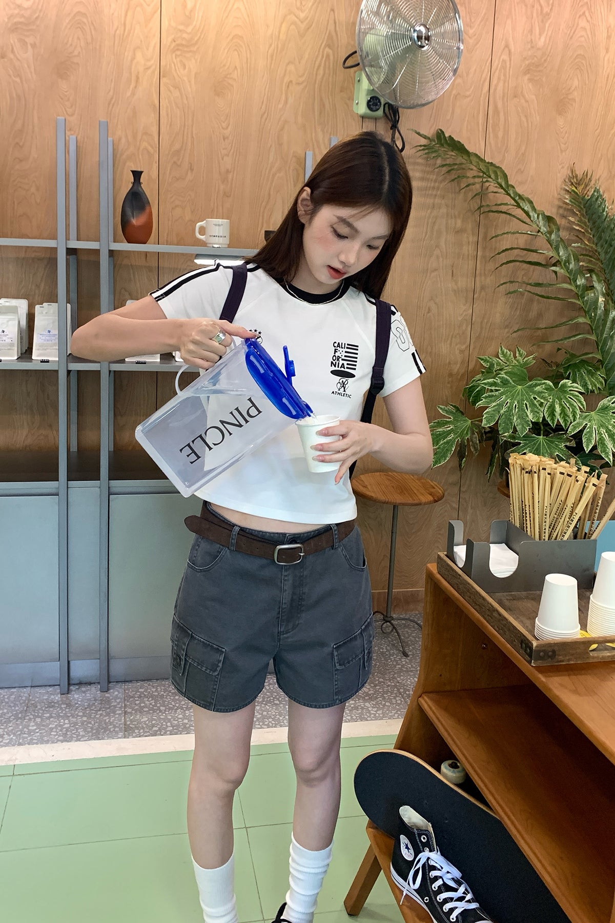 RAINYラグランスリーブアルファベットTシャツ26SA23847J