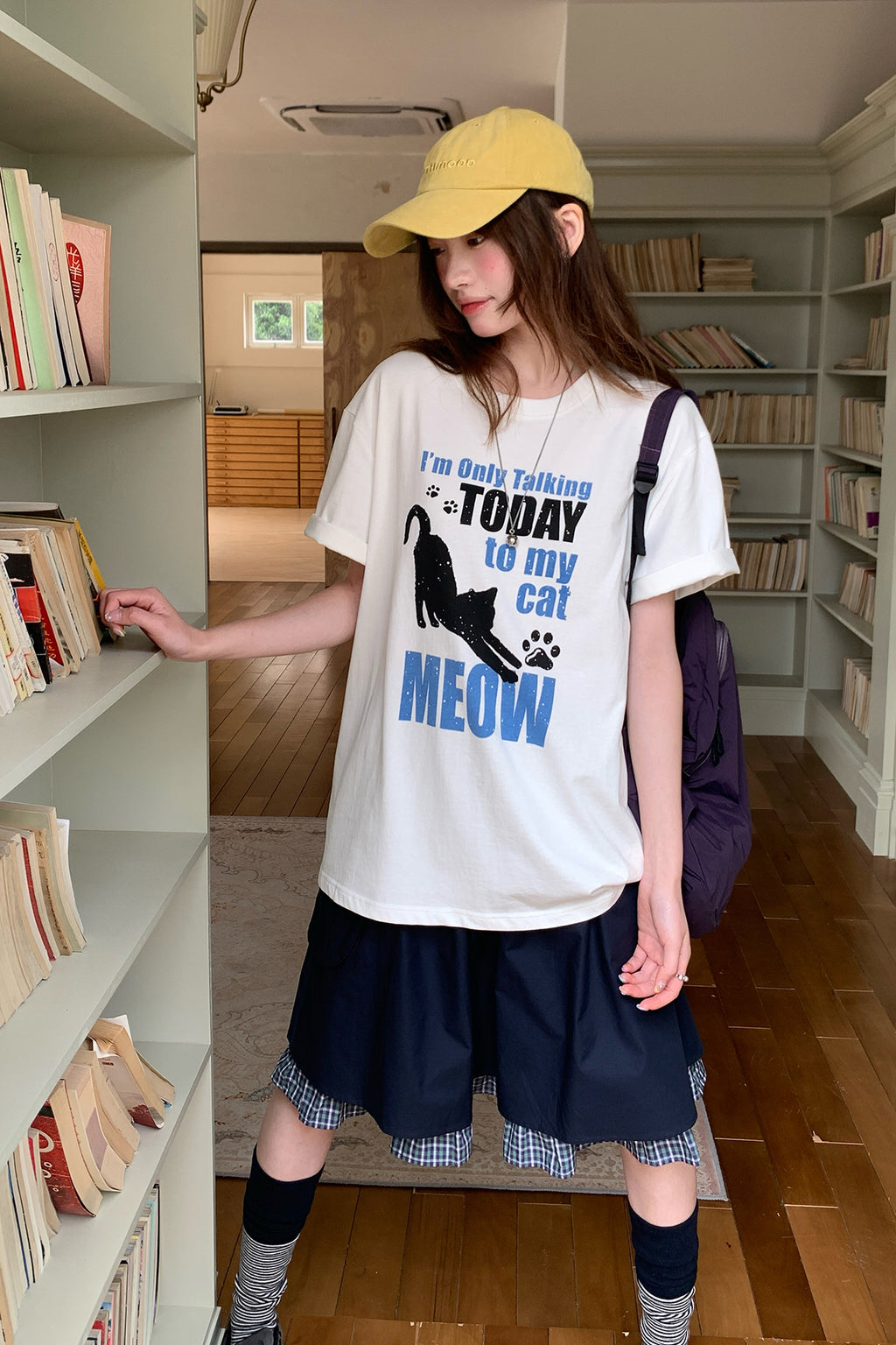 RAINY猫のアルファベットTシャツ26SA23796J