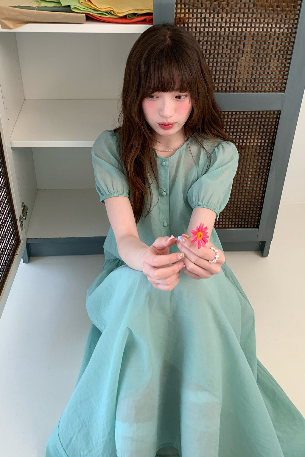 RAINY優しい丸首の2枚組カバースカート26SC23735J