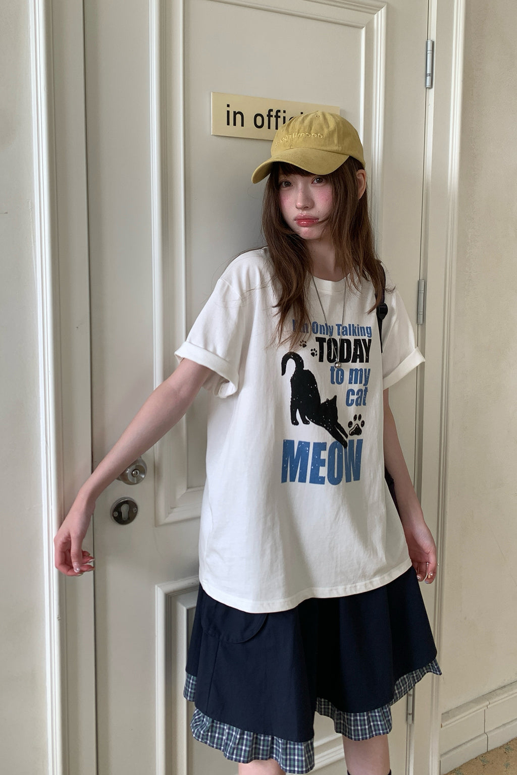 RAINY猫のアルファベットTシャツ26SA23796J