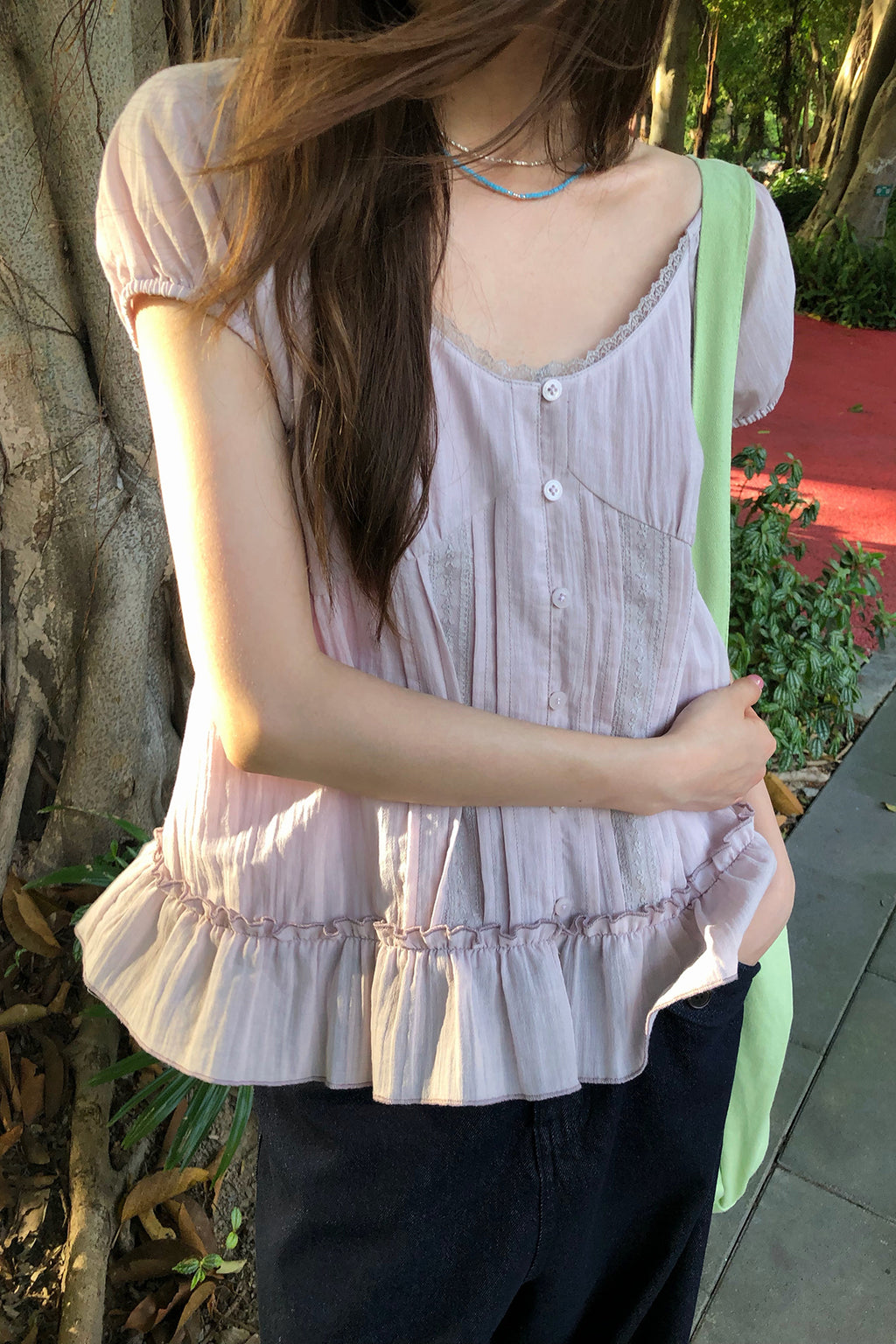 RAINY清涼甘美Vネックシャツ26SA43851S