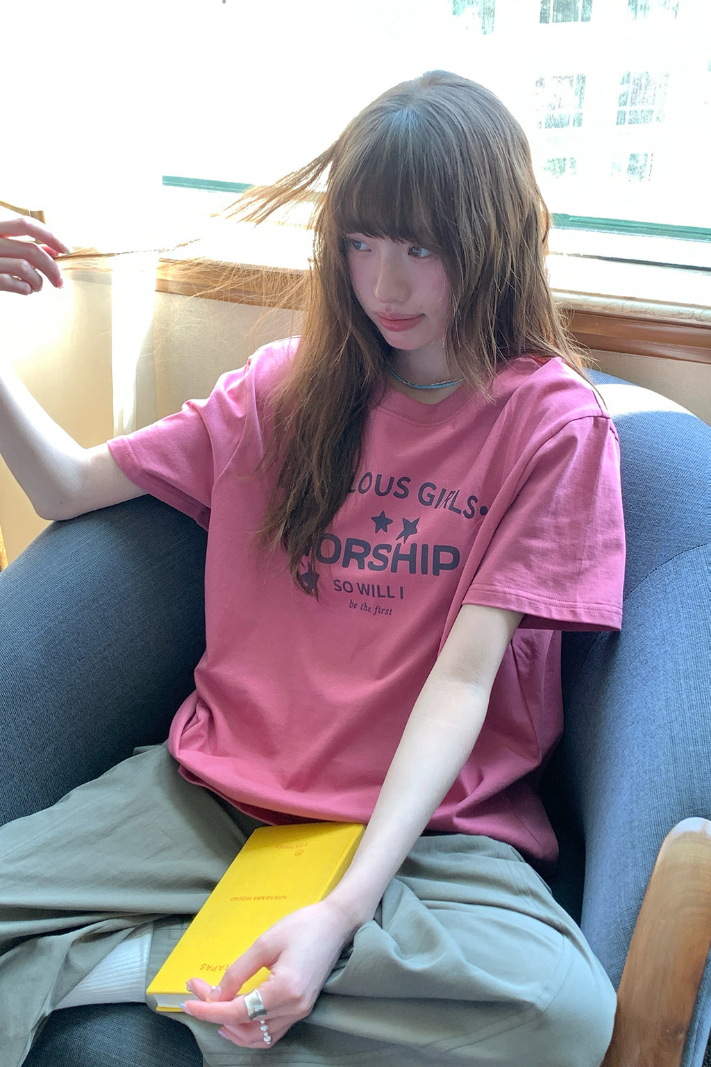 RAINYアメリカンアルファベットプリントTシャツ26SA23785S