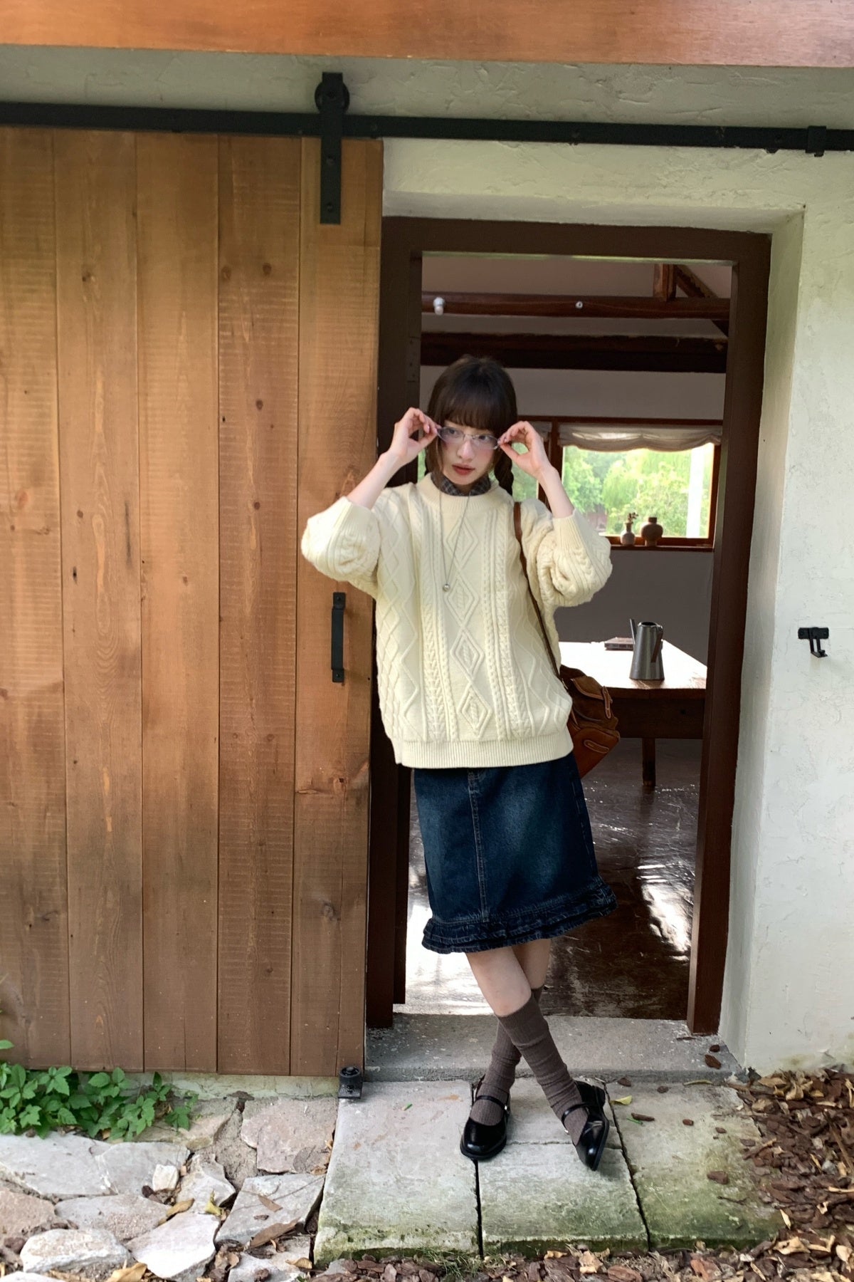 RAINY韓系けだるい麻編みセーター 26FG13948Q
