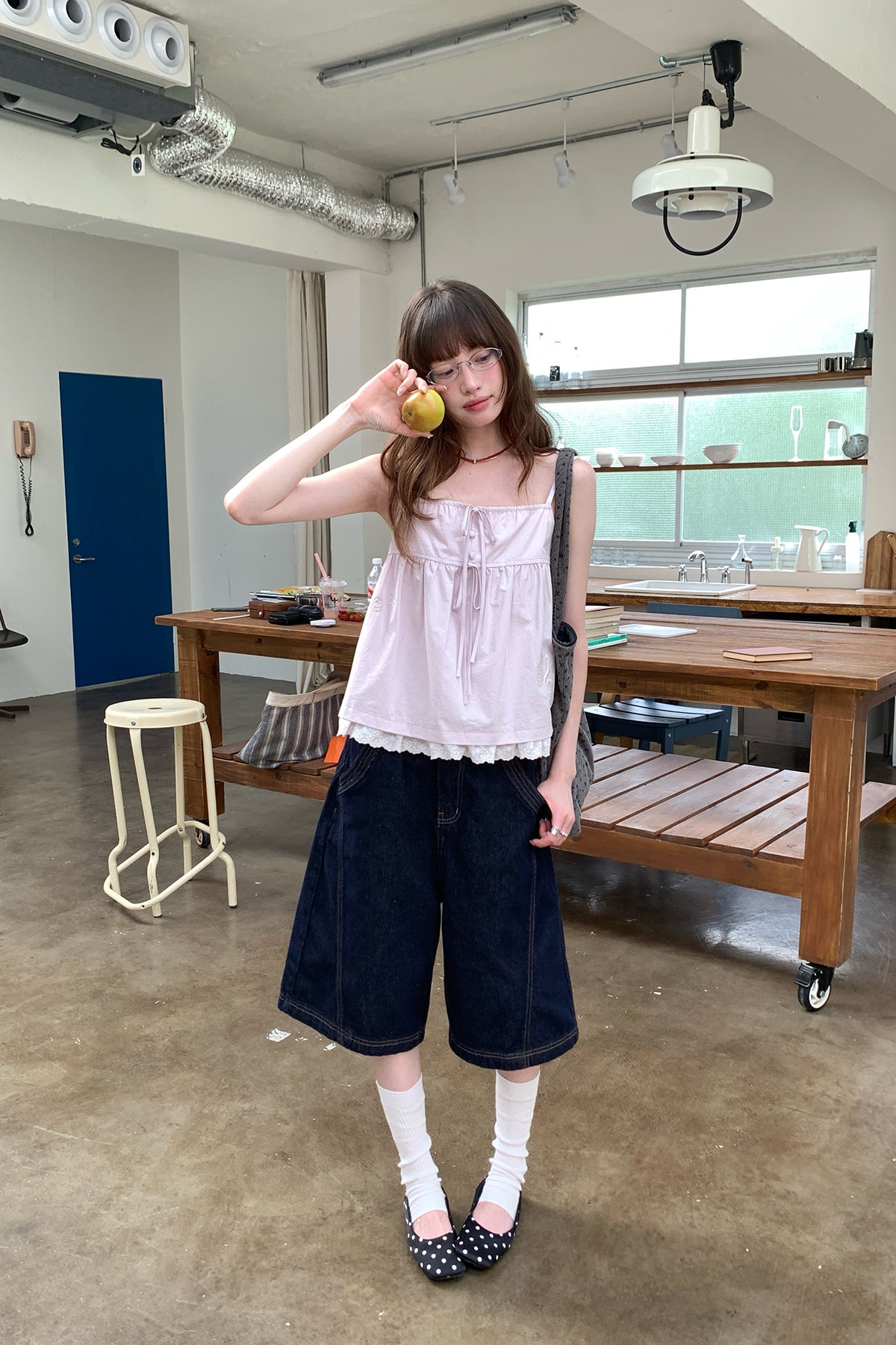 RAINY星の刺繍パンツ26SB23820S