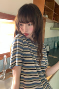 RAINYゆったり日常着ボーダーTシャツ26SA23773C