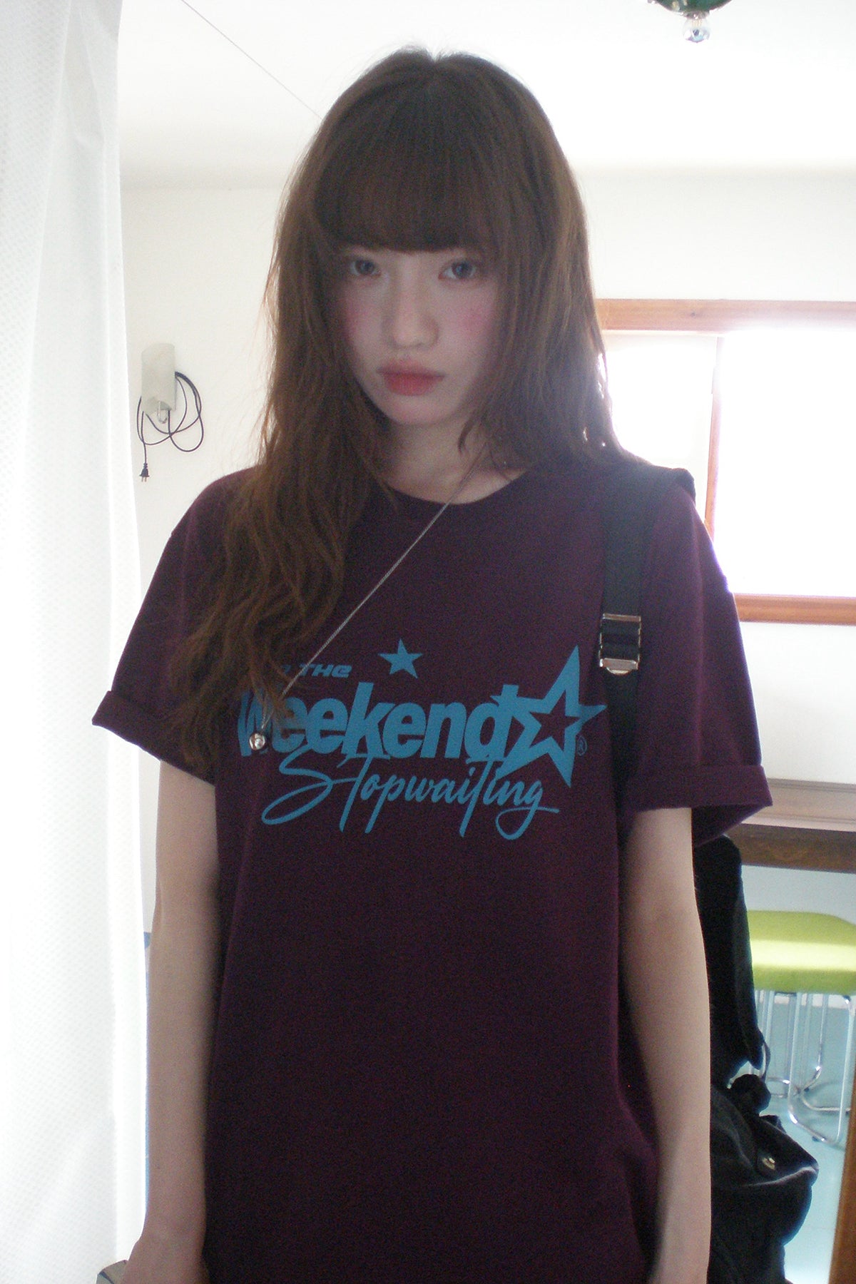 RAINYシンプルカジュアルアメリカンレトロプリントTシャツ26SA23762X