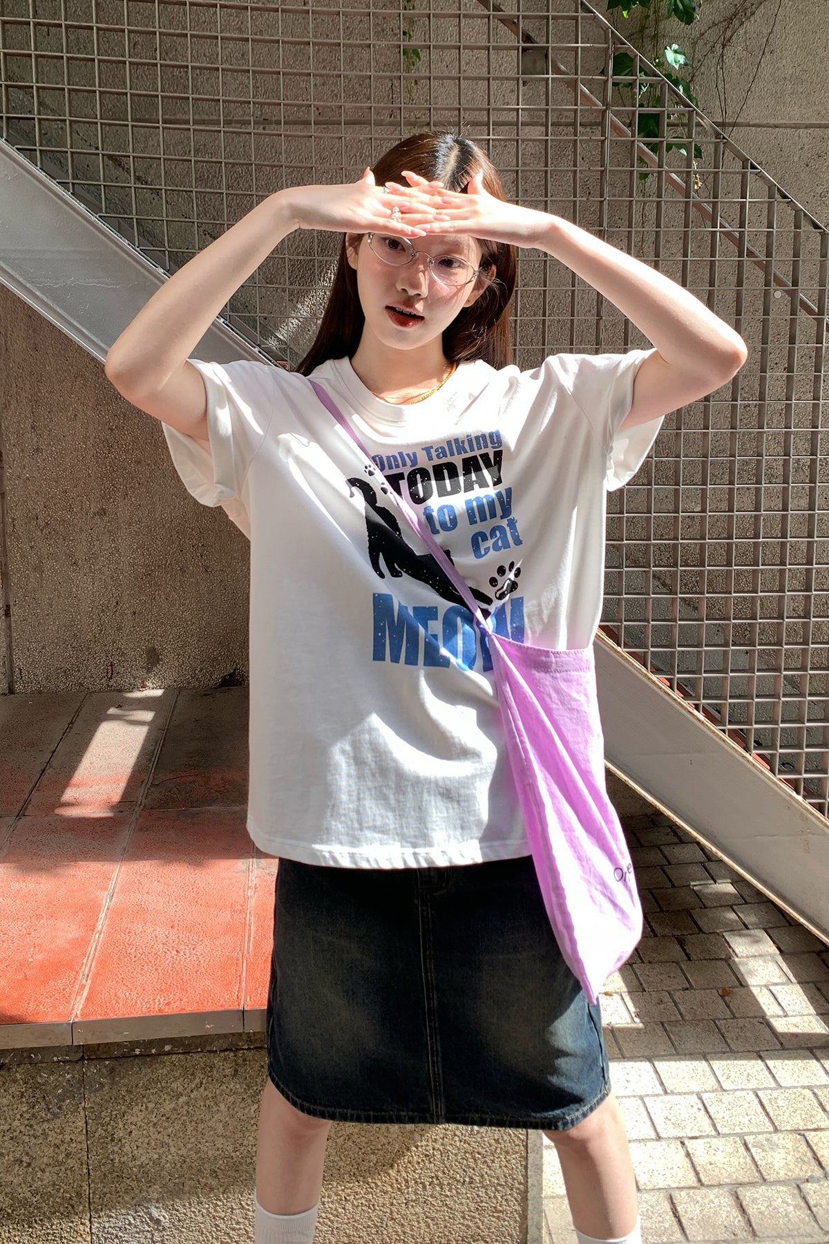 RAINY猫のアルファベットTシャツ26SA23796J