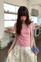 RAINY竹節VネックTシャツ26SA23817Q