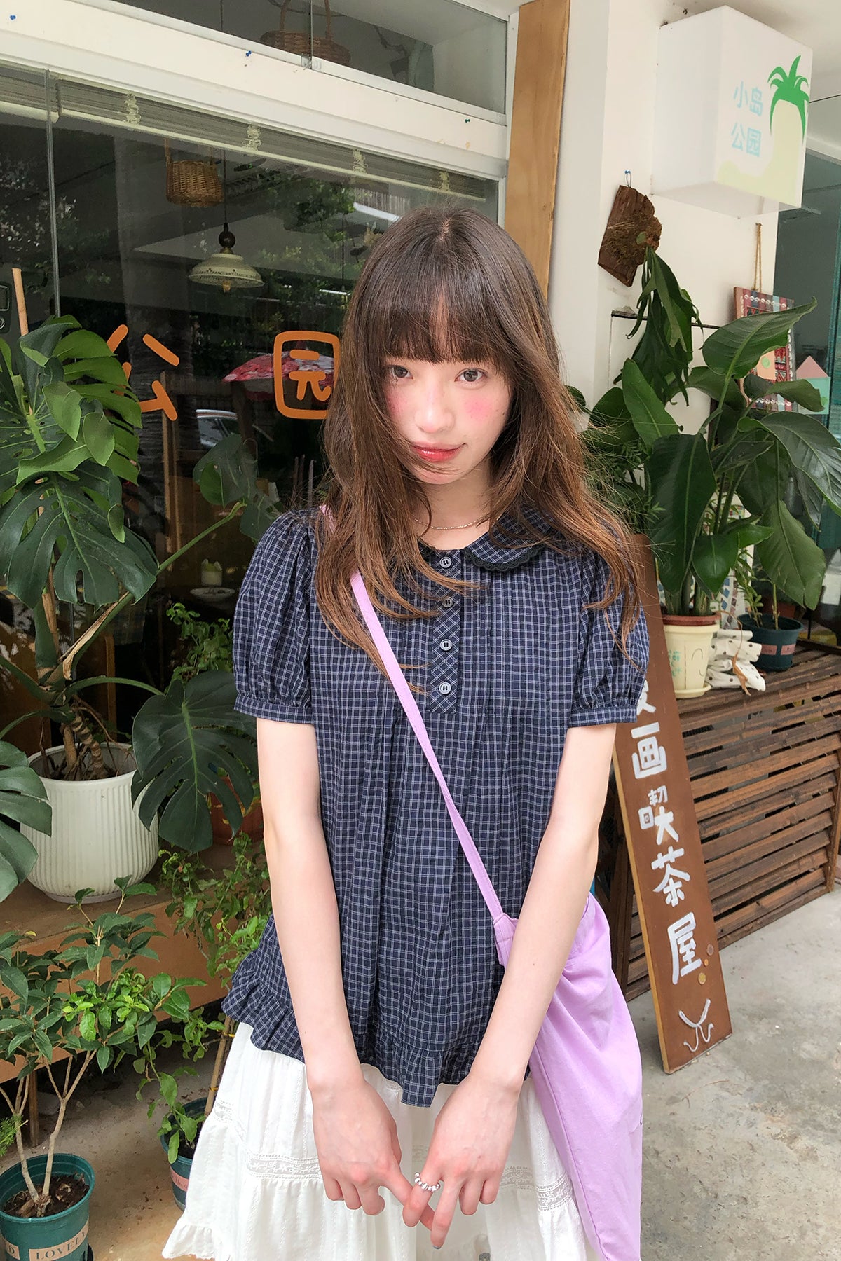 RAINY可愛いドールネックレースシャツ26SA43860J