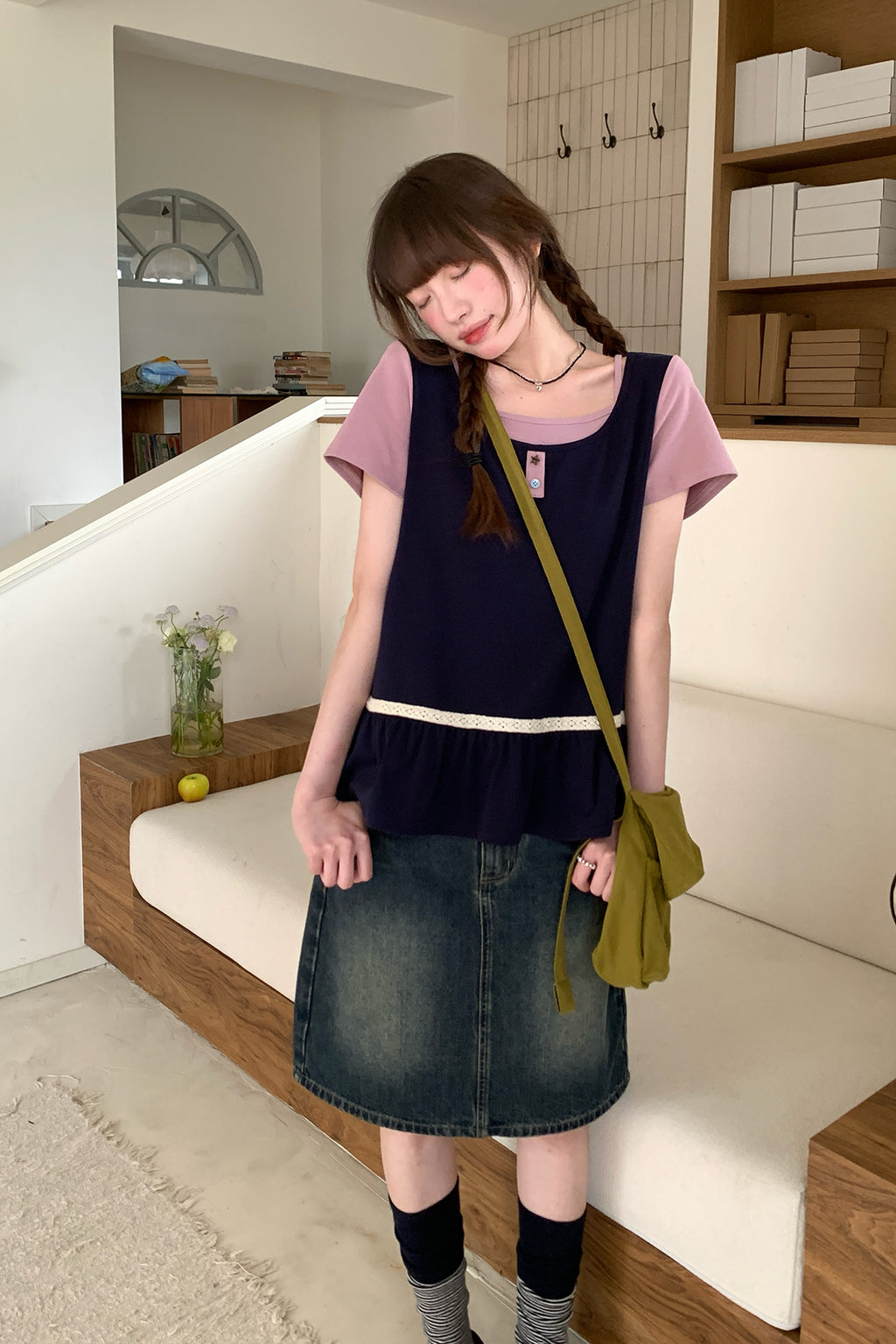 RAINYスイート感フェイクTシャツ2枚26SA23809X