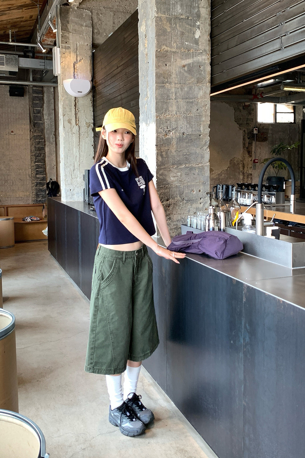 RAINYラグランスリーブアルファベットTシャツ26SA23847J