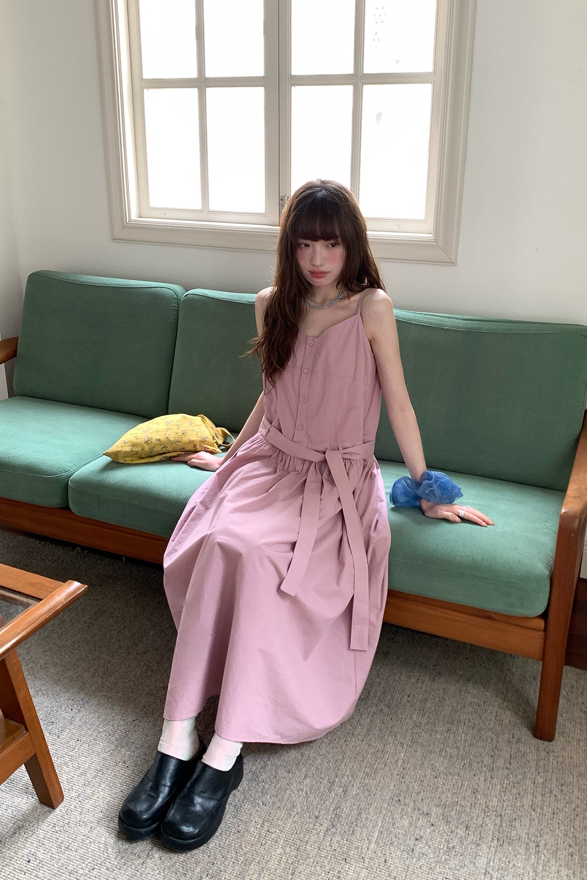 RAINY優しい乙女感Vネックキャミソールワンピース26SC23720Y