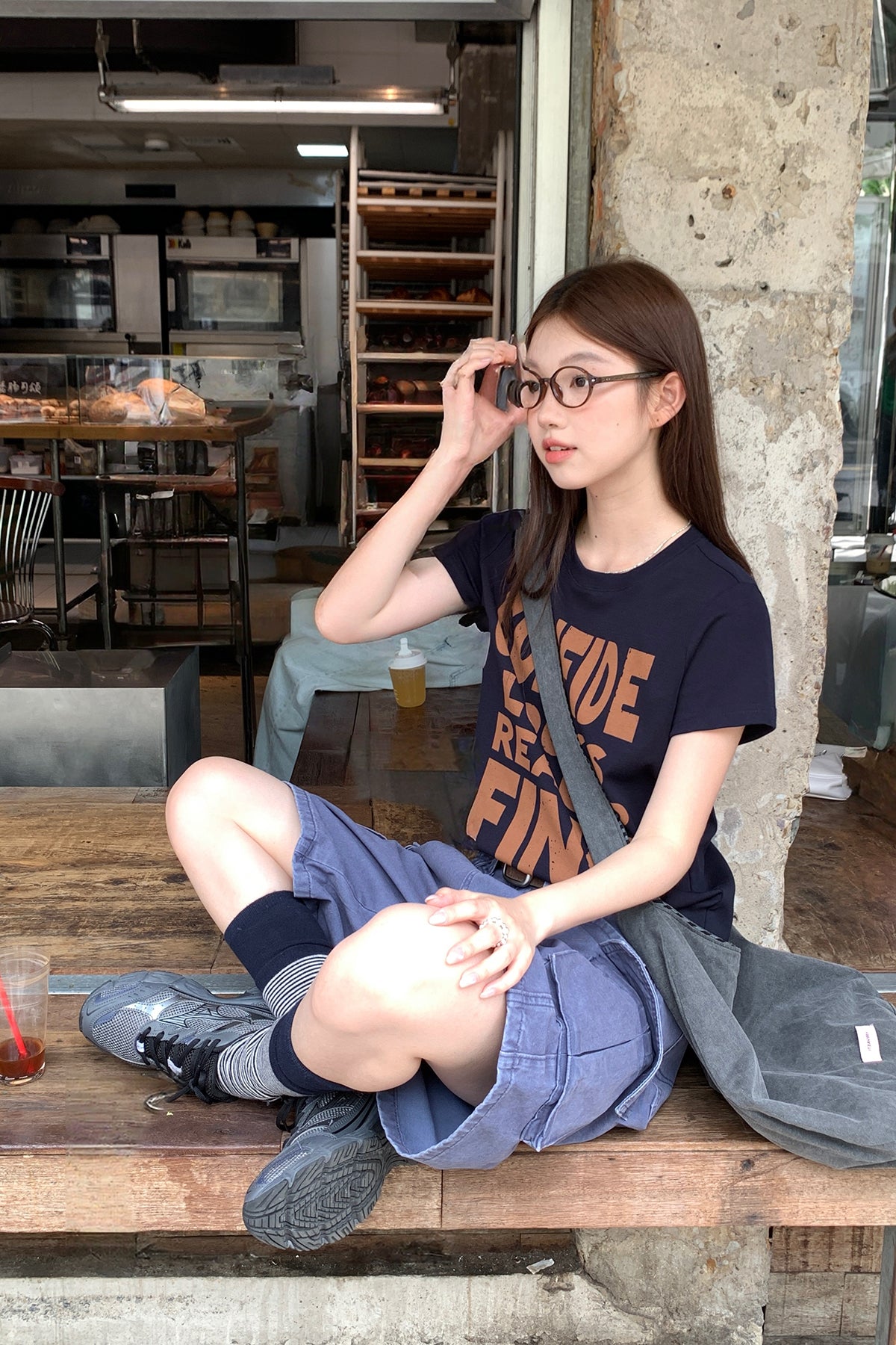 RAINYマルチポケットスタッズハイウエストストレートパンツ26SB23763X