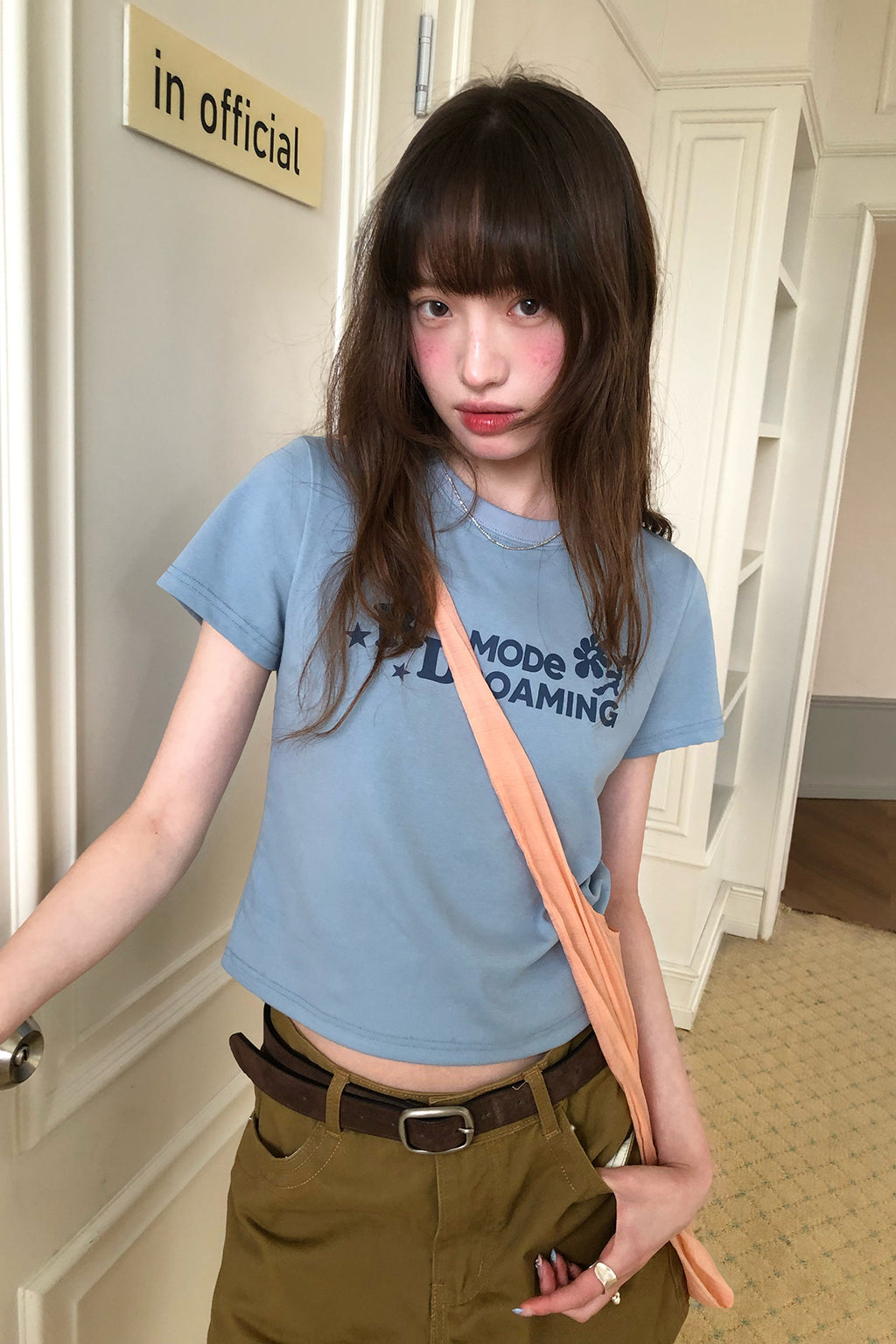 RAINYしゃれ花アルファベットTシャツ26SA23831X