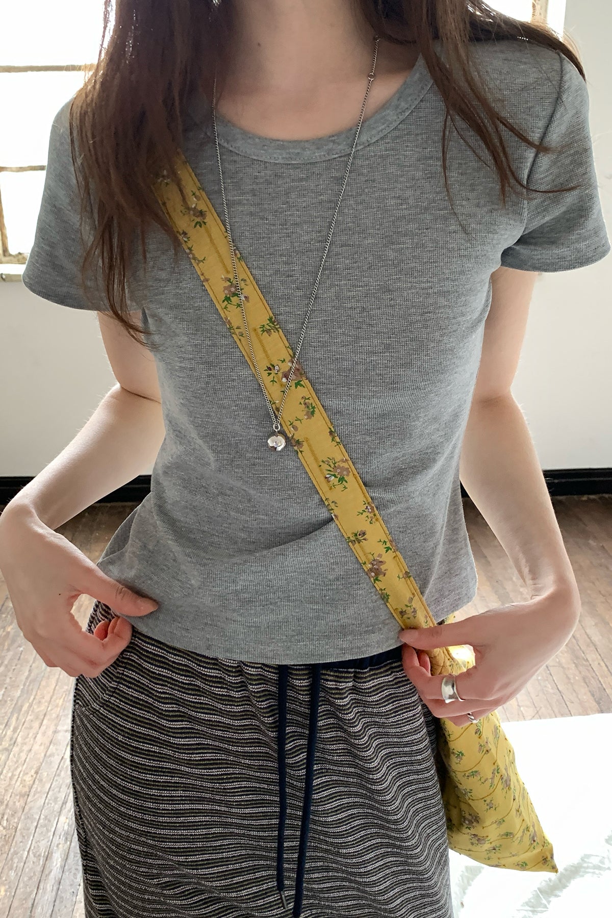 RAINYクラシックフィットワッフルTシャツ26SA23710Y
