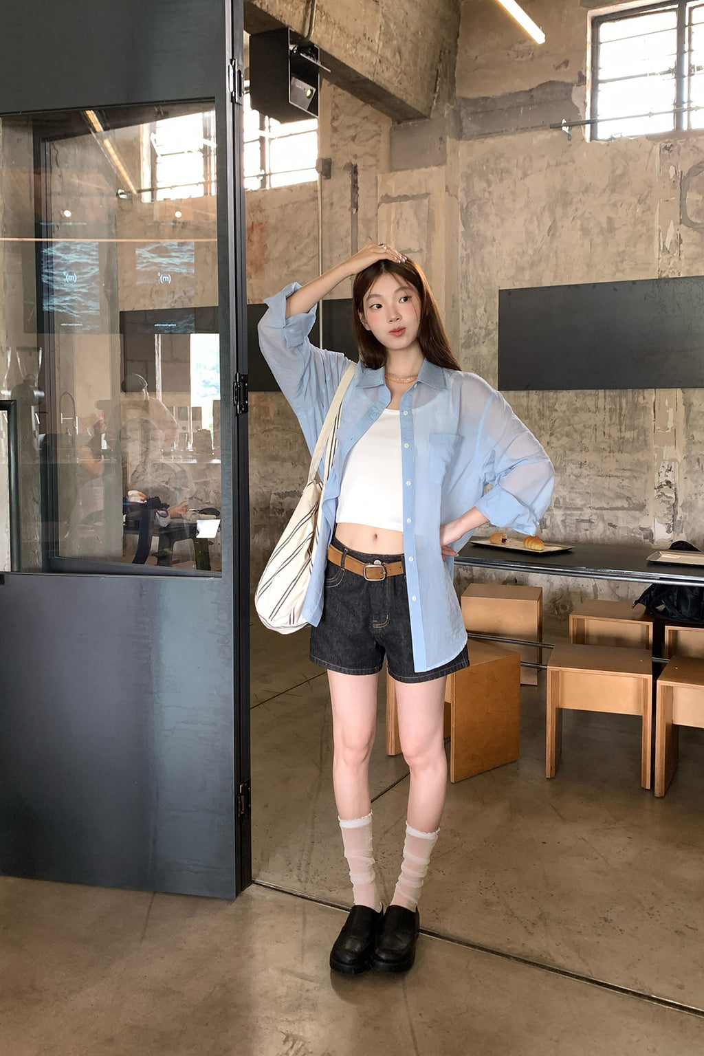 RAINYオールインワンデニムパンツ26SB23846J