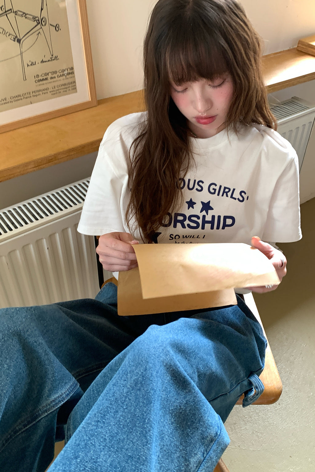 RAINYアメリカンアルファベットプリントTシャツ26SA23785S