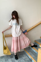 RAINYシンプルカジュアルアメリカンレトロプリントTシャツ26SA23762X