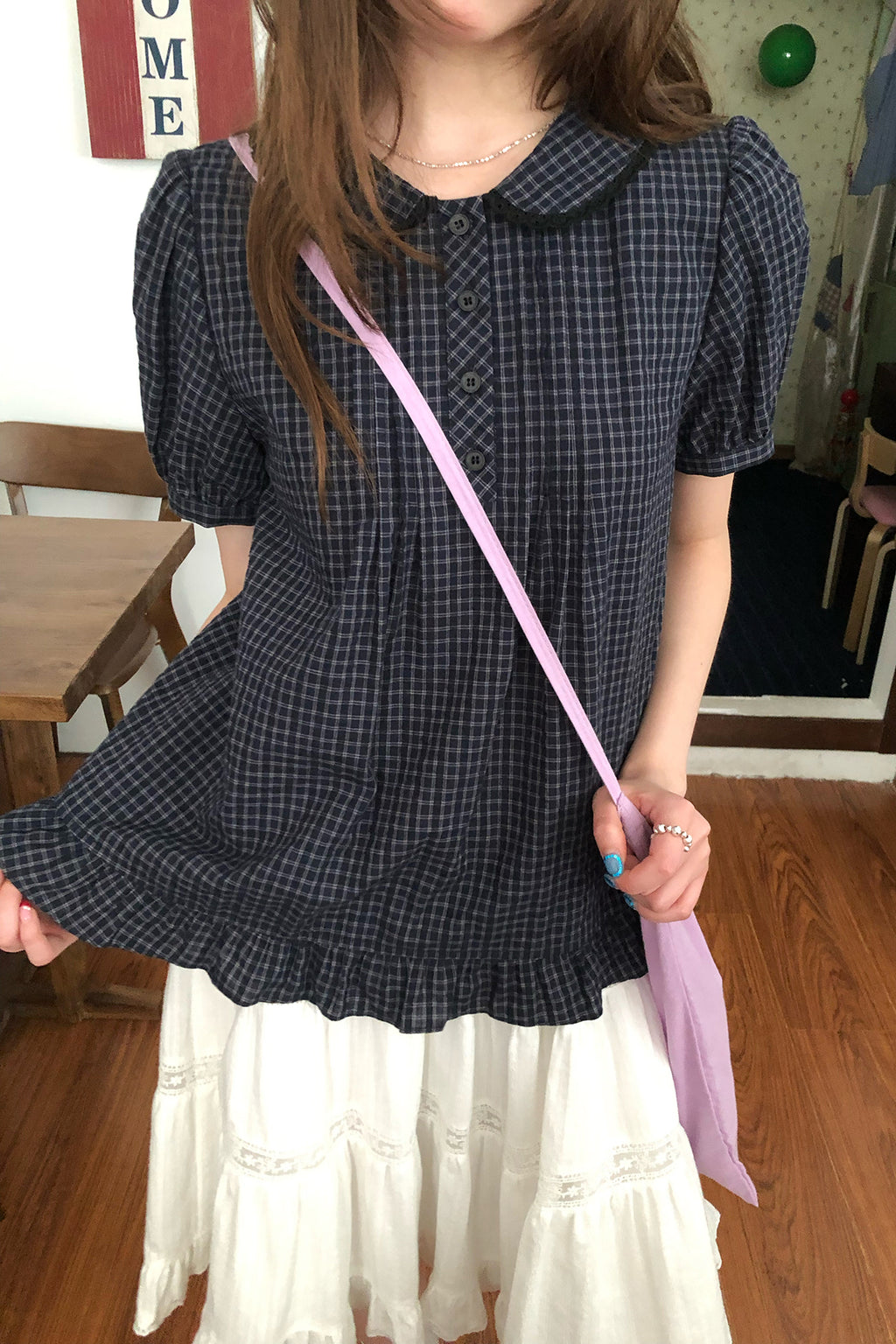 RAINY可愛いドールネックレースシャツ26SA43860J