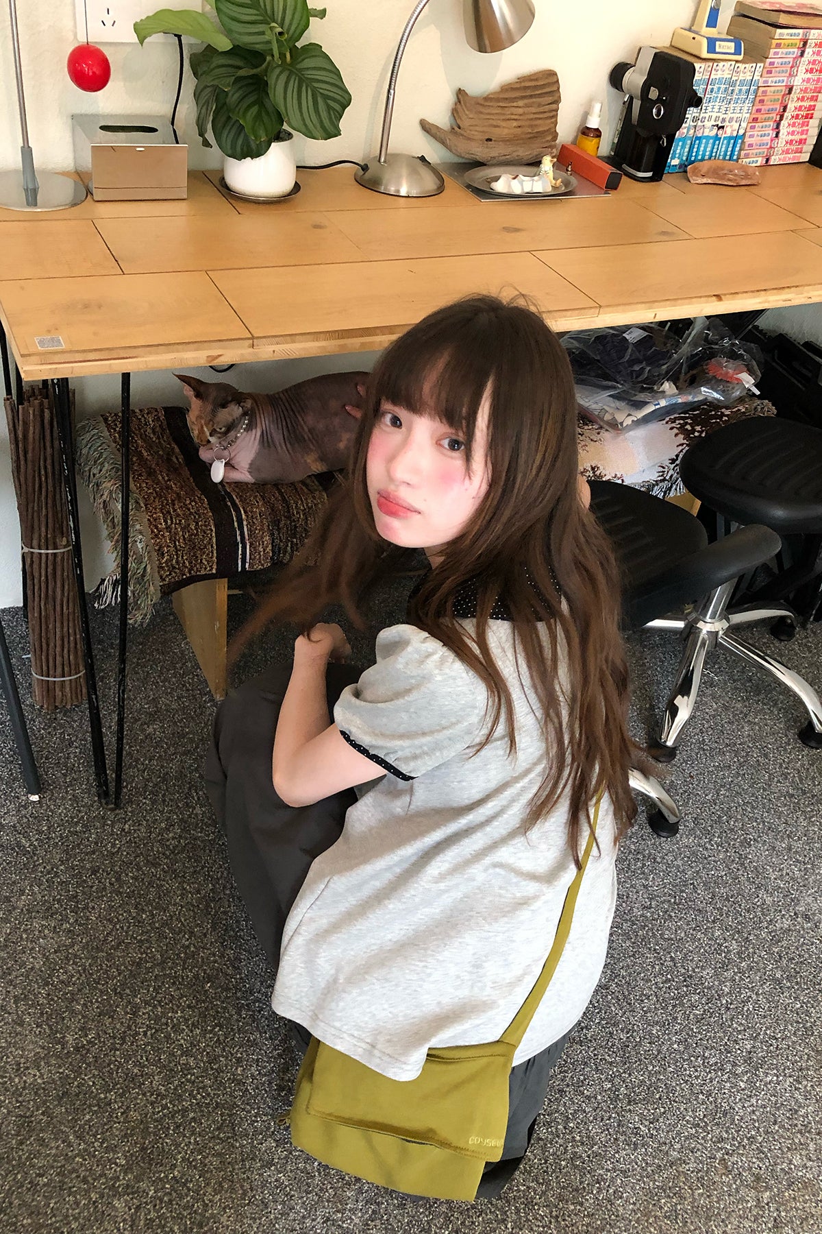 RAINYドットドールネックカラーTシャツ26SA23850S