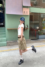 RAINY童趣トマトアルファベットプリントショートTシャツ26SA23722Q
