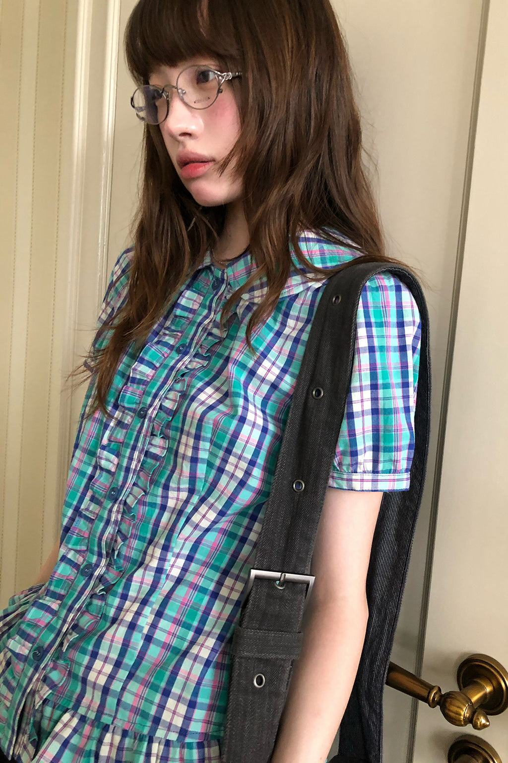 RAINYアクティブ感チェック柄シャツ25SA43833Q
