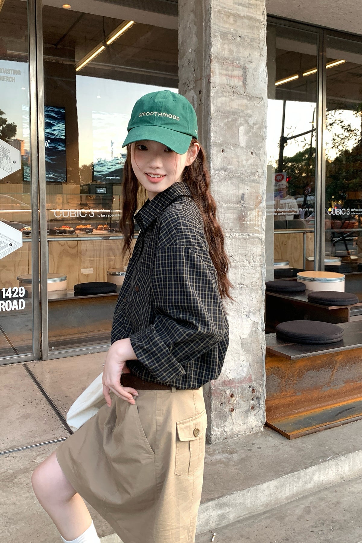 RAINYリラックス感たっぷりのチェック柄シャツ26FA43928J