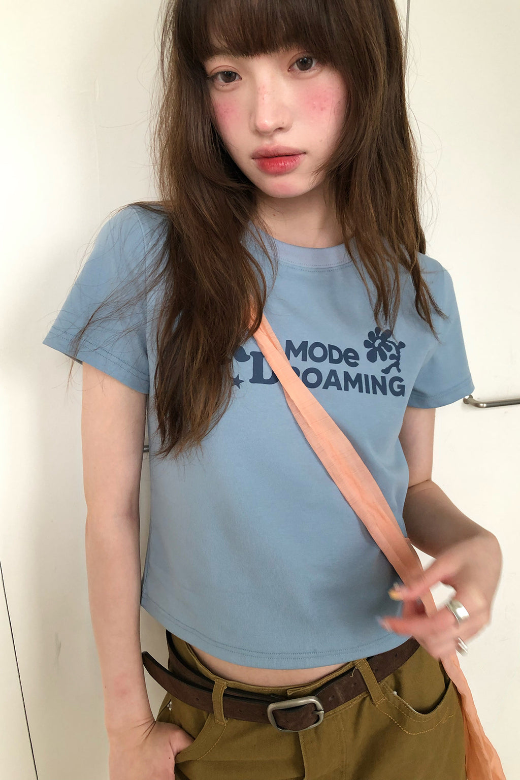 RAINYしゃれ花アルファベットTシャツ26SA23831X