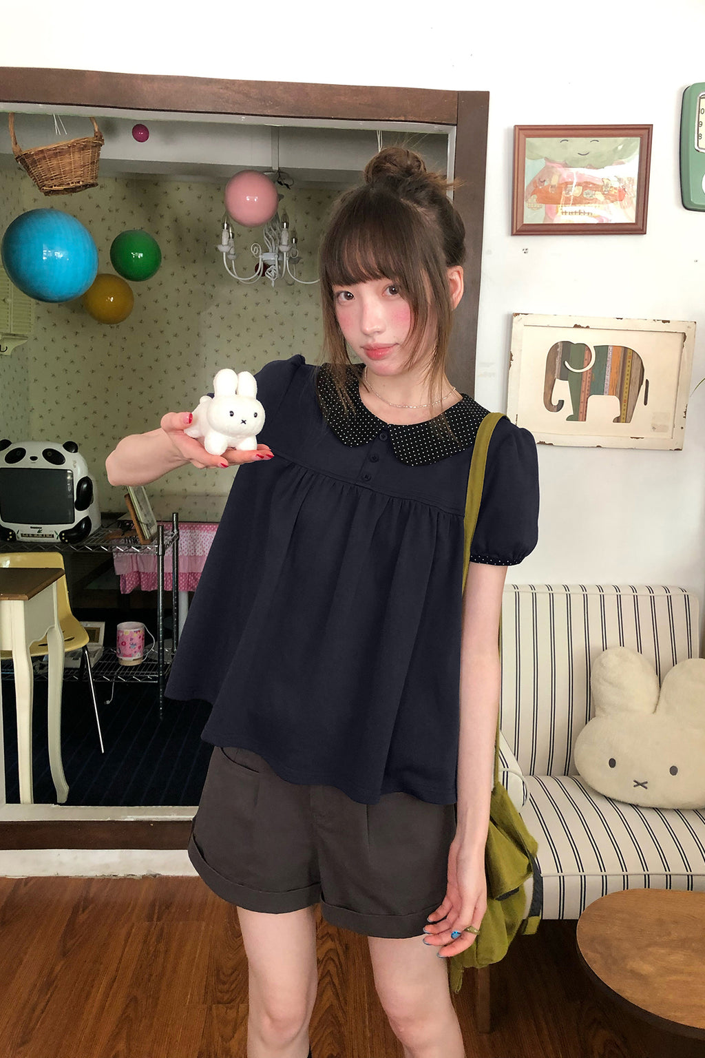 RAINYオールインワンストレートカジュアルパンツ26SB13890S