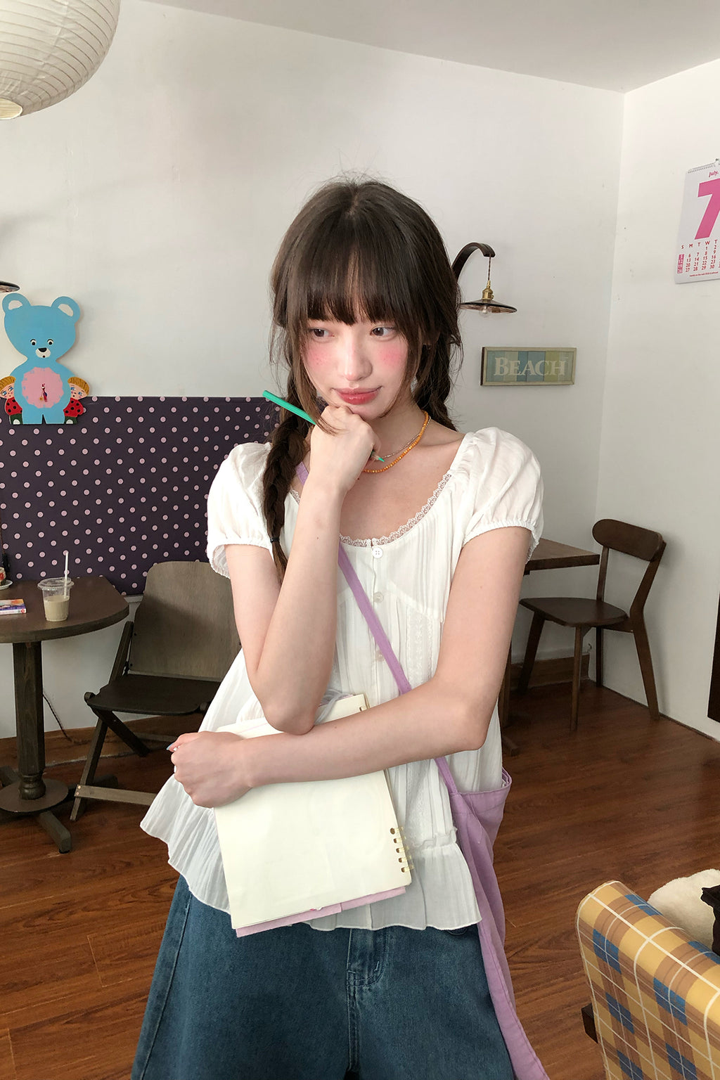 RAINY清涼甘美Vネックシャツ26SA43851S