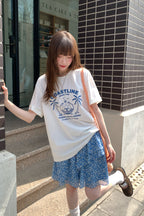 RAINY定番ゆったりマーメイドプリントTシャツ26SA23248X