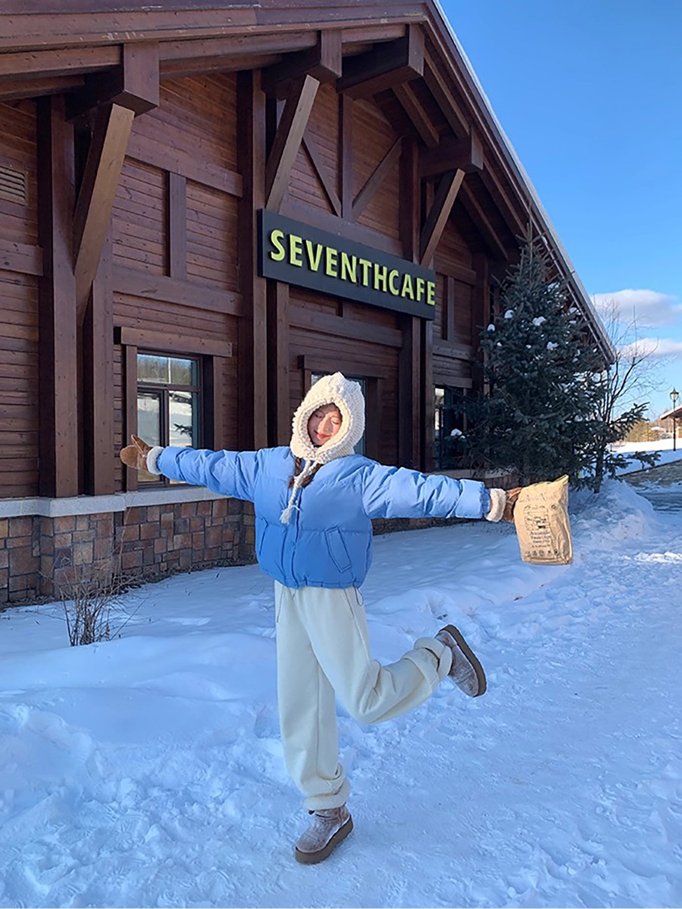 RAINY 慵懒直筒加厚加绒保暖运动裤秋冬女百搭卫裤松紧腰抽绳裤子