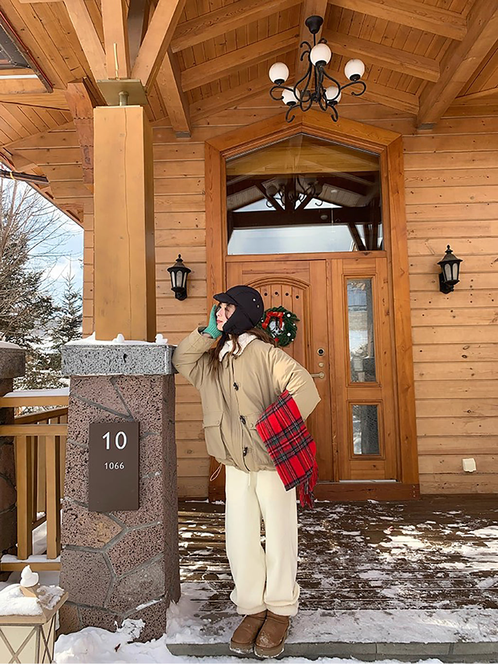 RAINY 慵懒直筒加厚加绒保暖运动裤秋冬女百搭卫裤松紧腰抽绳裤子