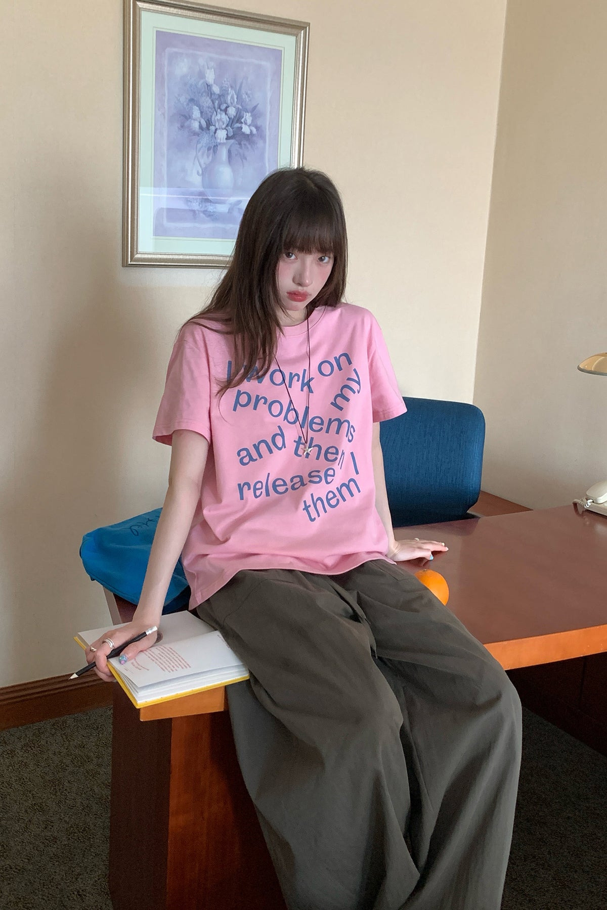RAINY 固定シリーズのカジュアルなカジュアルプリントTシャツ25SA23299C