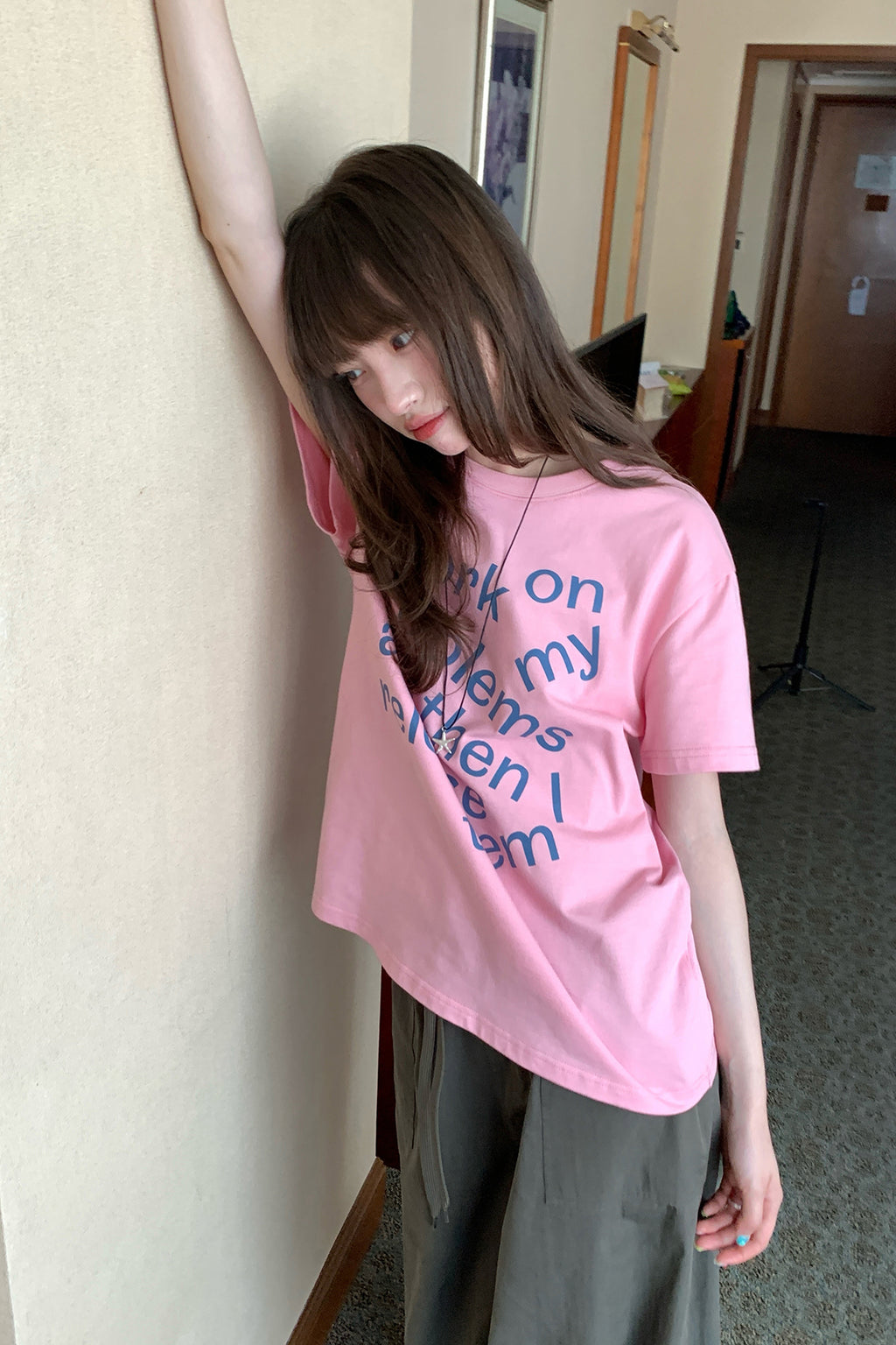 RAINY 固定シリーズのカジュアルなカジュアルプリントTシャツ25SA23299C