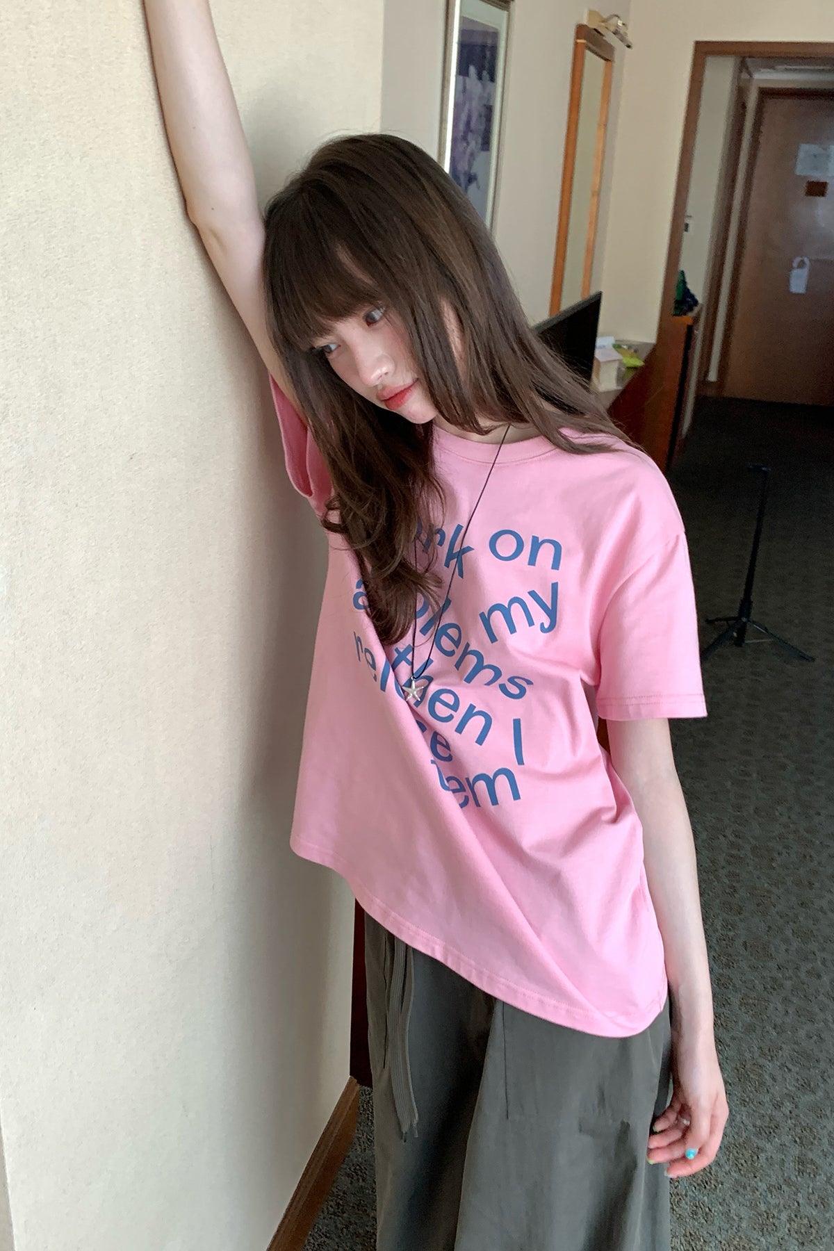 RAINY 固定シリーズのカジュアルなカジュアルプリントTシャツ25SA23299C