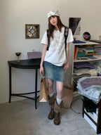 RAINY 固定シリーズのカジュアルなカジュアルプリントTシャツ25SA23299C
