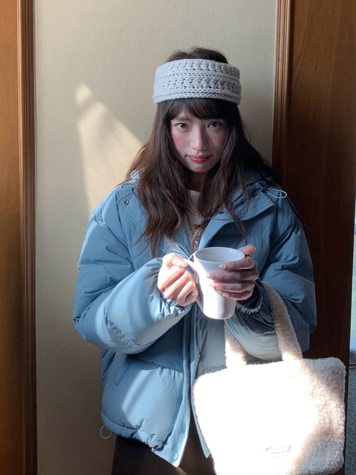 RAINYフード90ホワイトダックダウンダウンジャケット