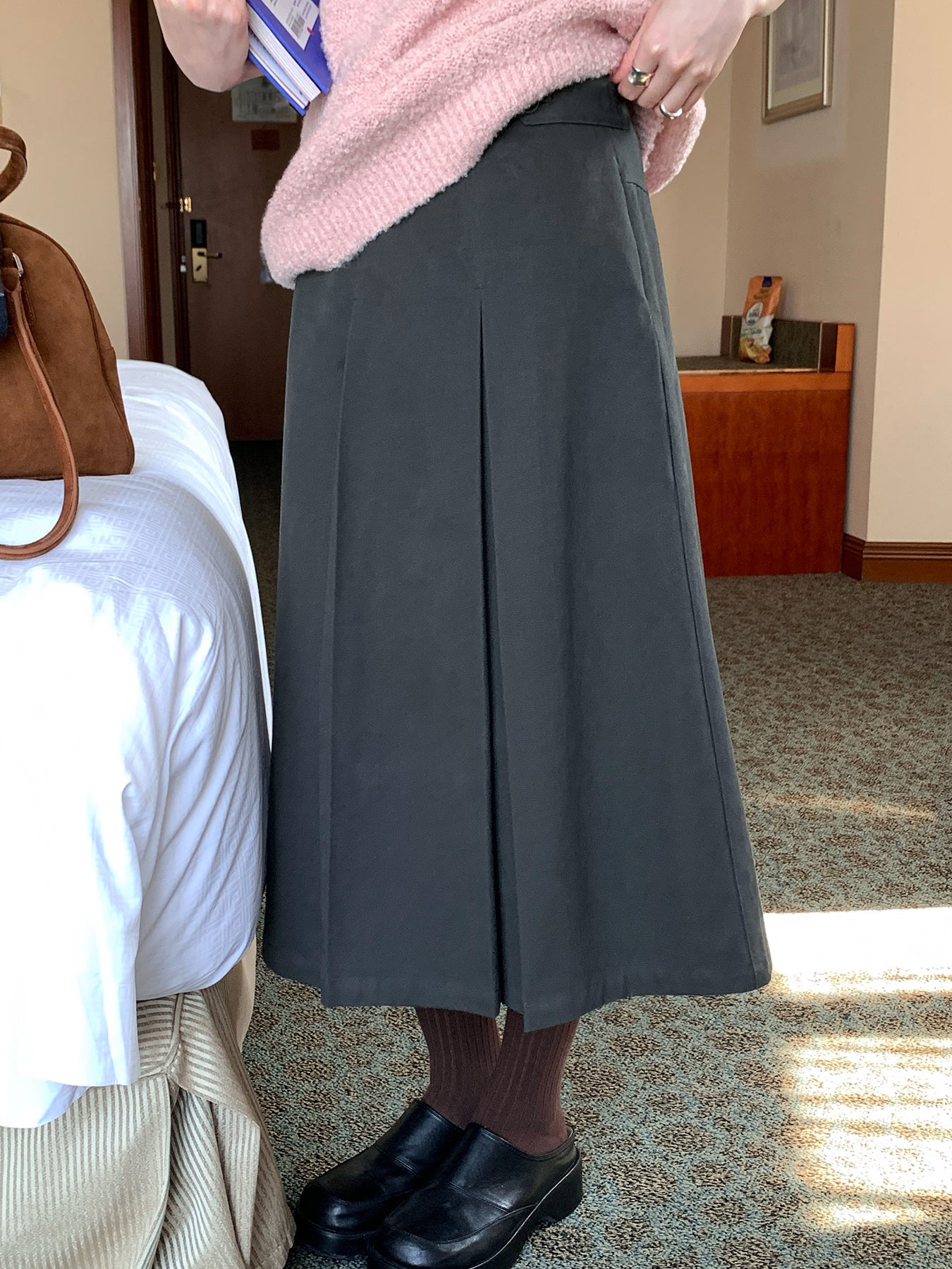 RAINYギャザーミディアムブレザースカート