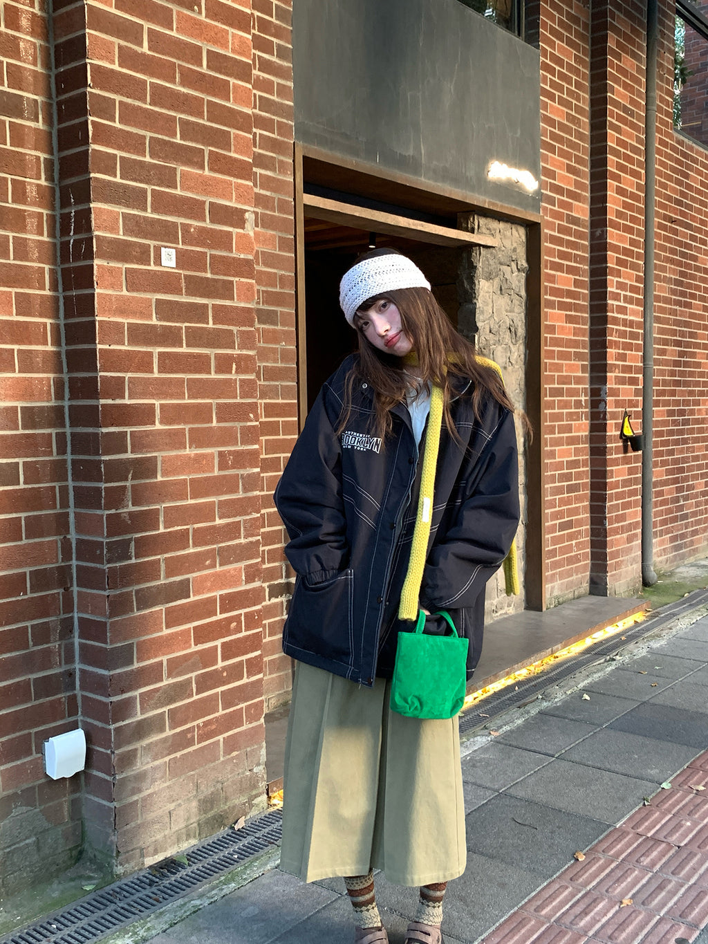 RAINYギャザーミディアムブレザースカート