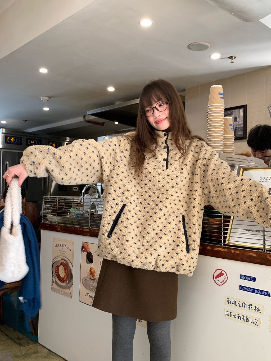 RAINY シンプル 韓国風 万能 ウール ミディスカート 秋冬 レディース ゆったり ハイウエスト ストレート ショートスカート スタイリッシュデザイン