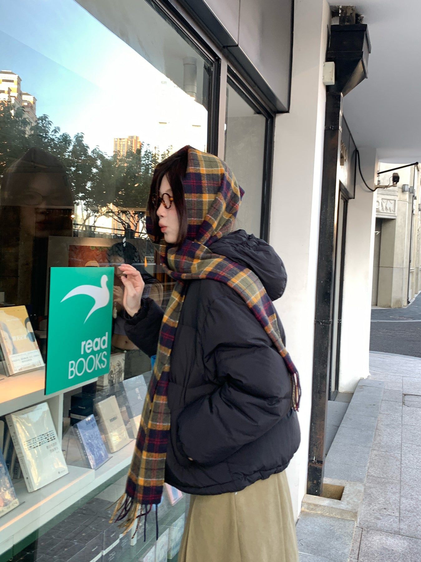 RAINYフード90ホワイトダックダウンダウンジャケット