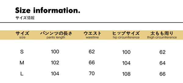 Size info