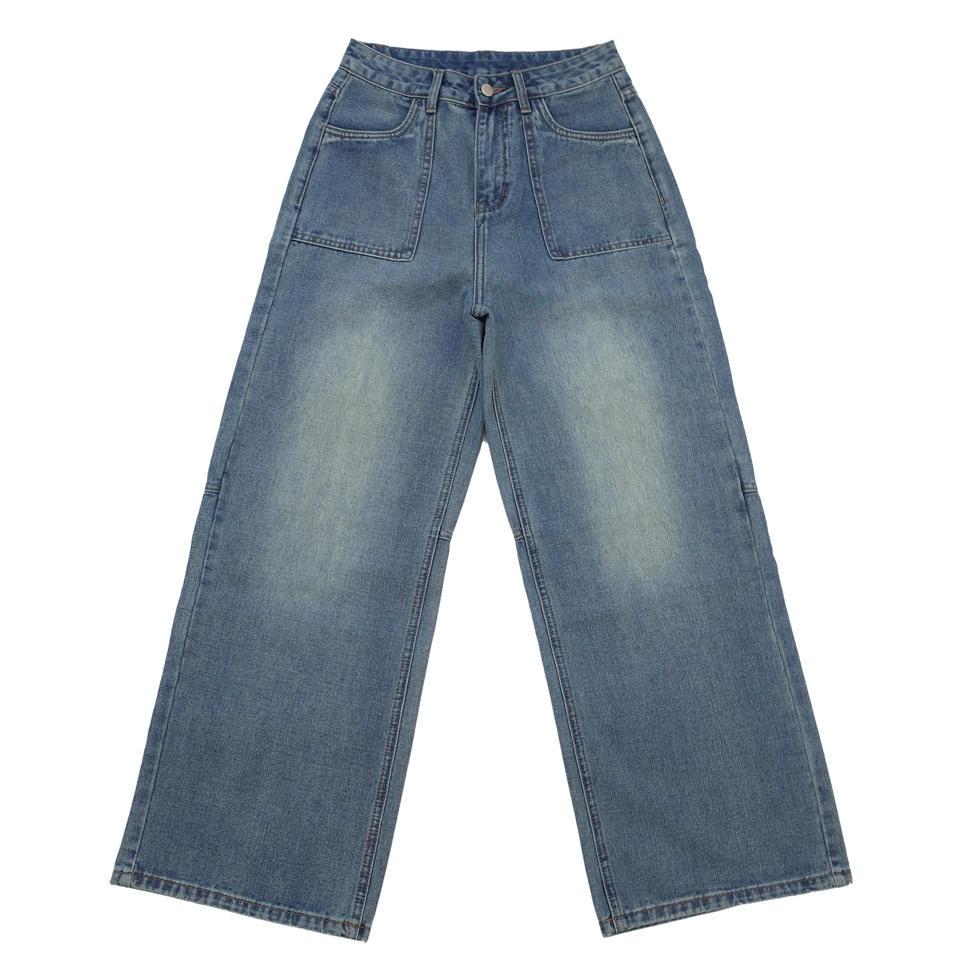 RAINYのゆったりとした明糸ポケットジーンズ