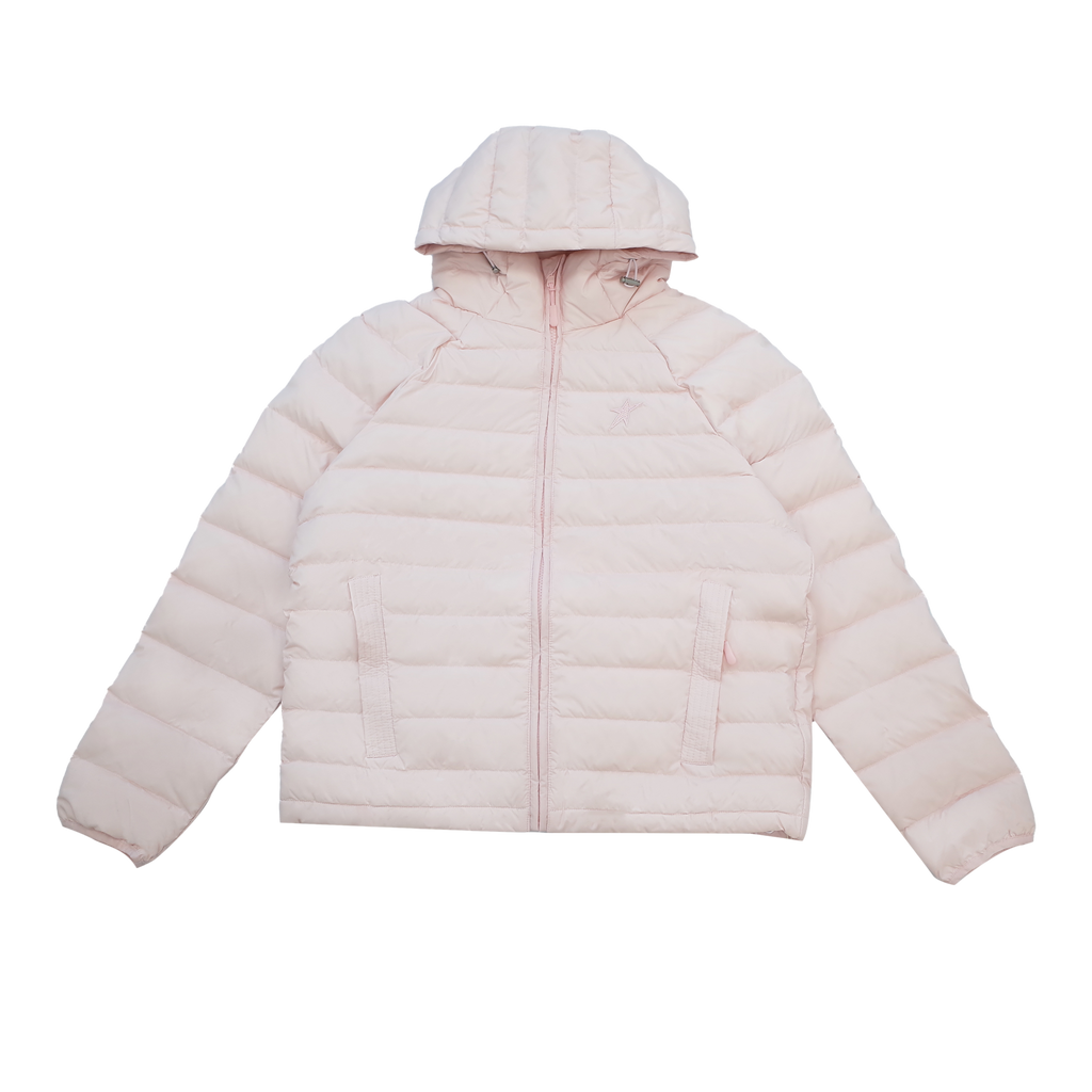 RAINY軽量連帽スペアリブダウンジャケット