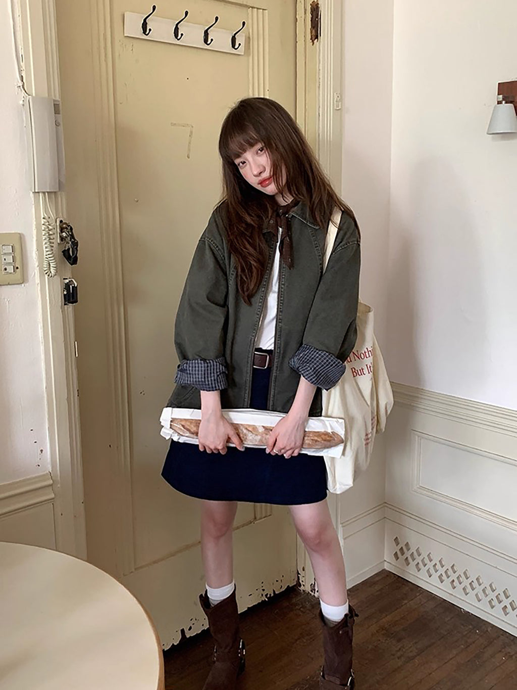 RAINY ヴィンテージ風 ルーズカラー ウォッシュ加工 ジャケット レディース 春/秋 アメリカンスタイル クールでシック 万能ジッパージャケット