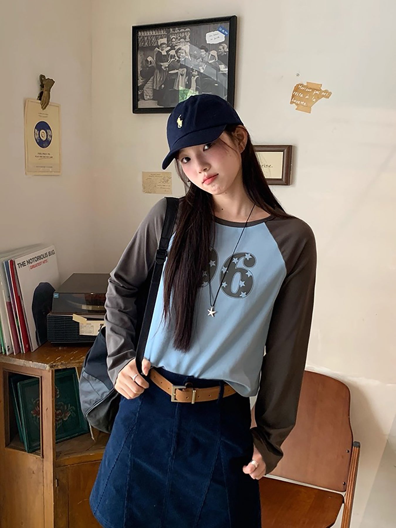 RAINY レトロコーデュロイミディスカート 春/秋 レディース ルーズフィット Aライン ハイウエスト ショートスカート 万能